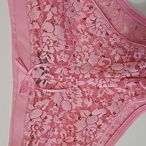 Sexy Little Things By Victoria's Secrets Undies Womens L Hip Hugger Rhinestones